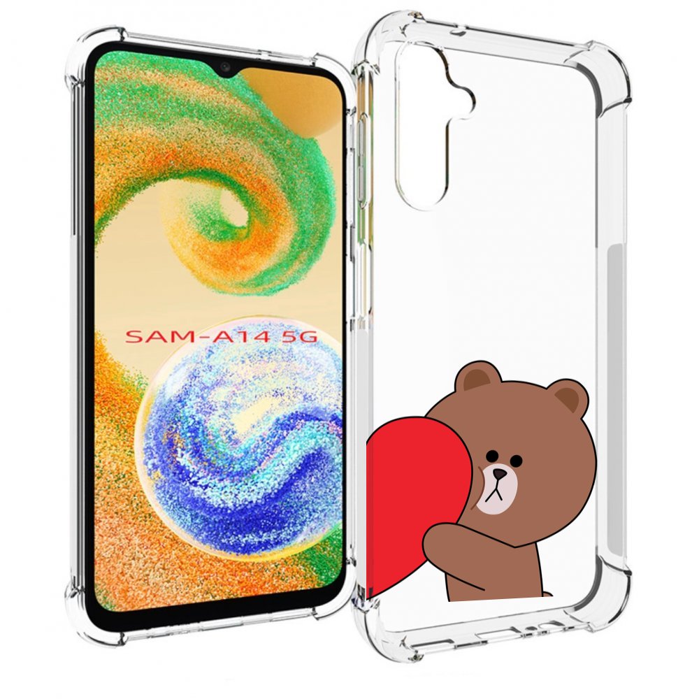 

Чехол MyPads медвежонок детский для Samsung Galaxy A14 5G, Прозрачный, Tocco