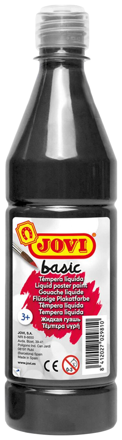 

Гуашь JOVI Basic черная 500 мл, Черный