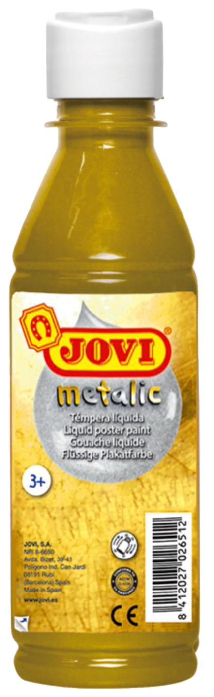 

Гуашь JOVI Metalic золотая 250 мл, Желтый