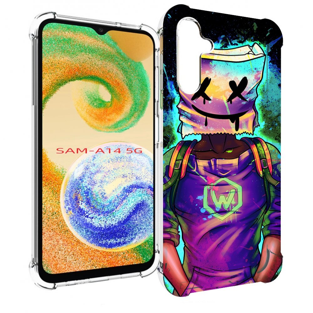 

Чехол MyPads маршмеллоу-глитч для Samsung Galaxy A14 5G, Прозрачный, Tocco