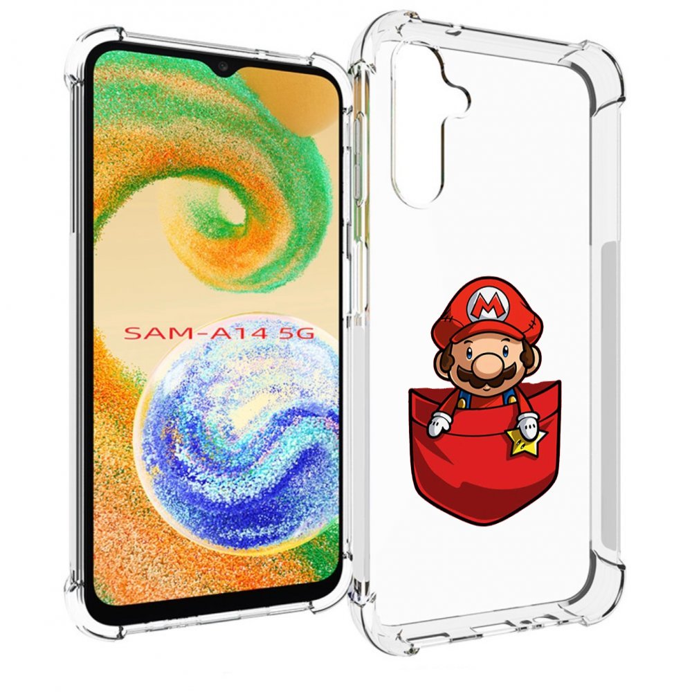 

Чехол MyPads марио в кармашке детский для Samsung Galaxy A14 5G, Прозрачный, Tocco