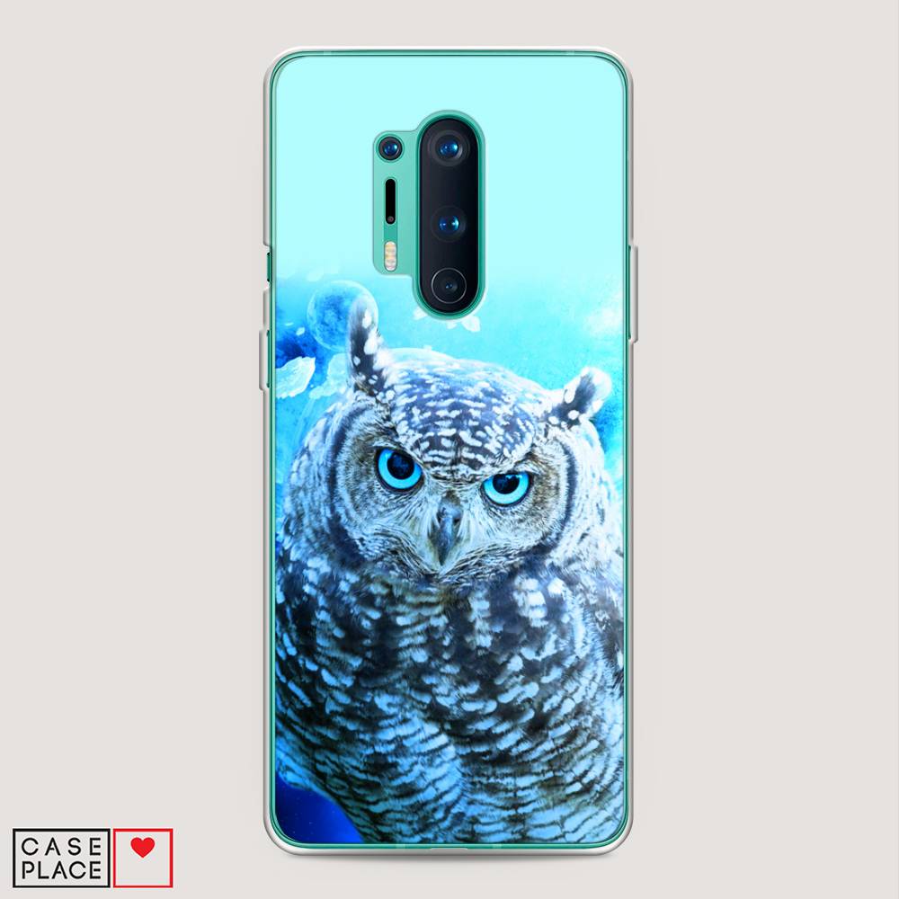 

Чехол Awog на OnePlus 8 Pro / ВанПлас 8 Pro "Сова арт 7", Синий;голубой, 151050-1
