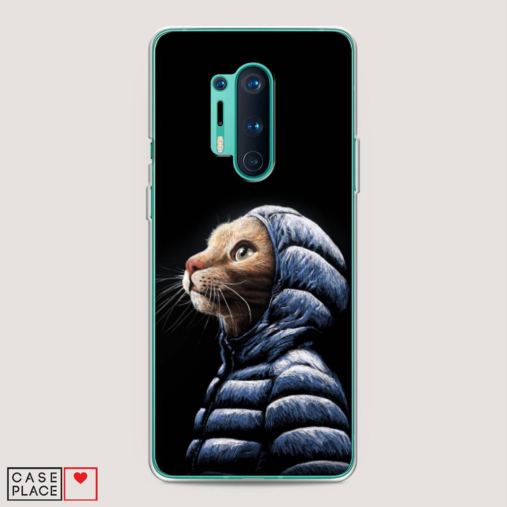 

Чехол Awog на OnePlus 8 Pro / ВанПлас 8 Pro "Кот в капюшоне", Черный;бежевый;синий, 151050-2