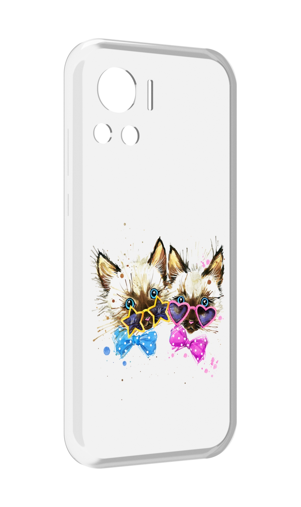 

Чехол MyPads милые котята для Motorola Edge 30 Ultra, Прозрачный, Tocco