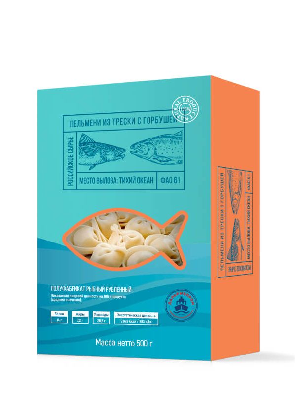 

Пельмени Дальрыбпром рыбные, из горбуши, 500 г