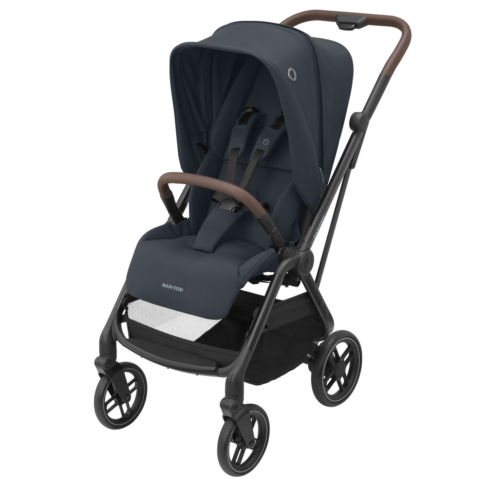 Коляска детская прогулочная Maxi-Cosi Leona Essential Graphite Серый (большие колеса)