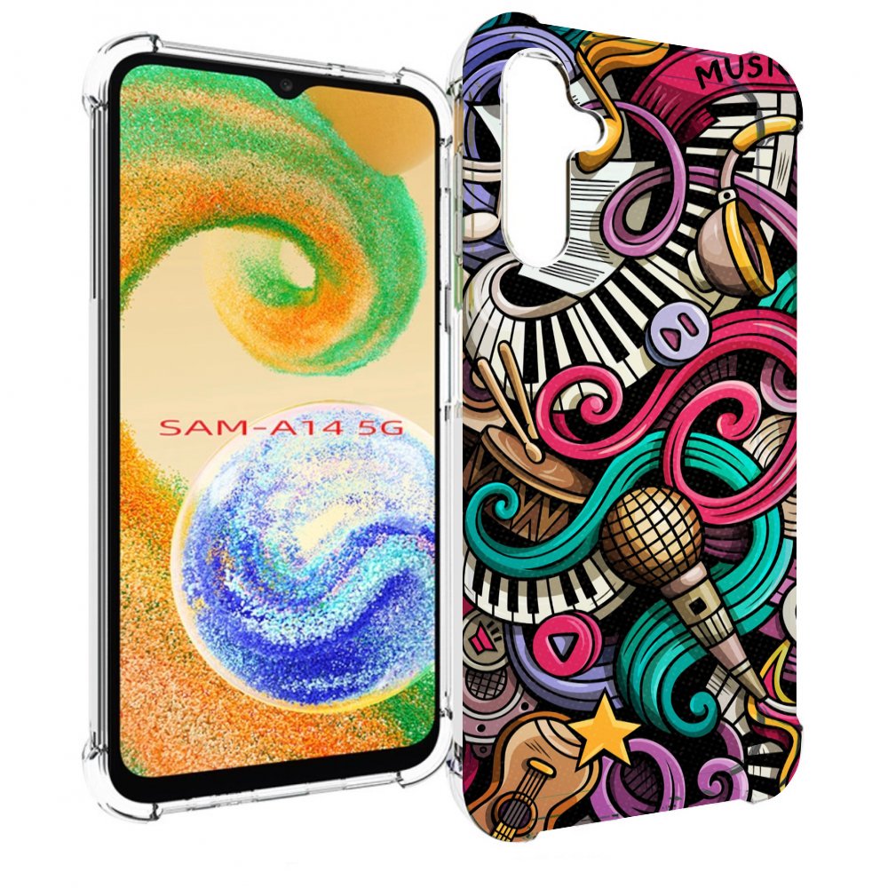 

Чехол MyPads любимая-музыка для Samsung Galaxy A14 5G, Прозрачный, Tocco