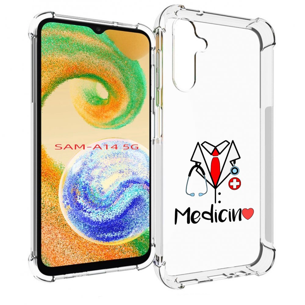 

Чехол MyPads любимая медецина для Samsung Galaxy A14 5G, Прозрачный, Tocco