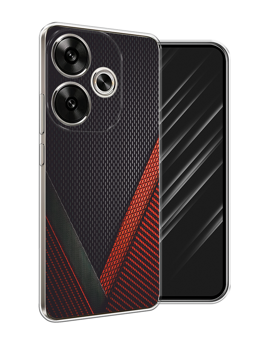 

Чехол Awog на Xiaomi Redmi Turbo 3 "Красный карбон", Черный;красный, 322150-1