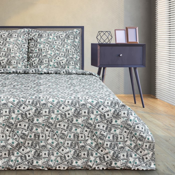 

Постельное белье Этель 2 сп. Cash 175х215 , 200х220 , 70х70 2 шт., бязь 125 г/м2, Cash
