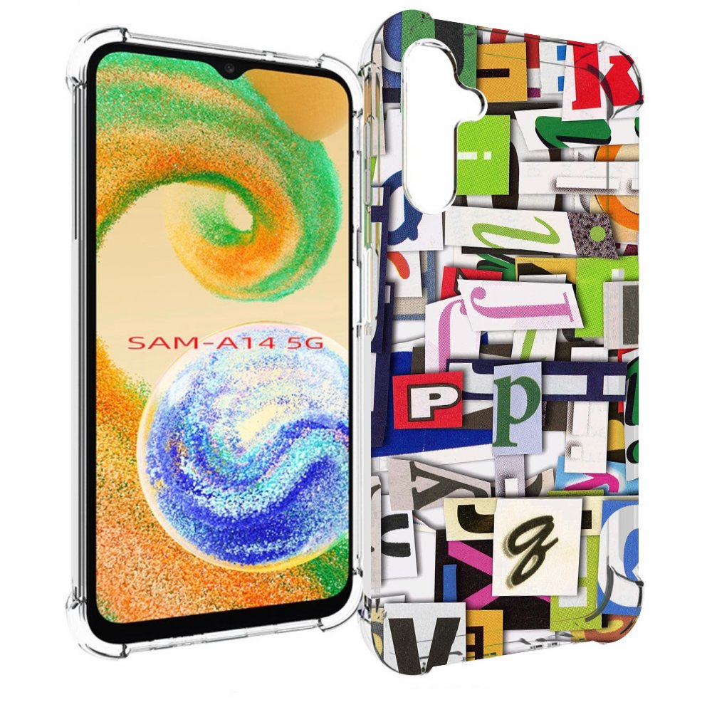 

Чехол MyPads ломанные-буквы для Samsung Galaxy A14 5G, Прозрачный, Tocco