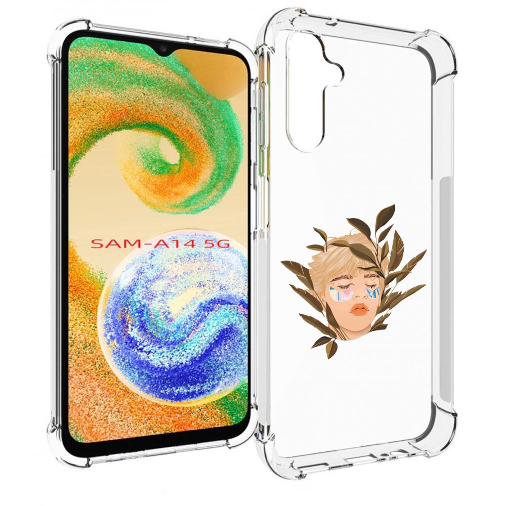 

Чехол MyPads лицо-с-патчами для Samsung Galaxy A14 5G, Прозрачный, Tocco
