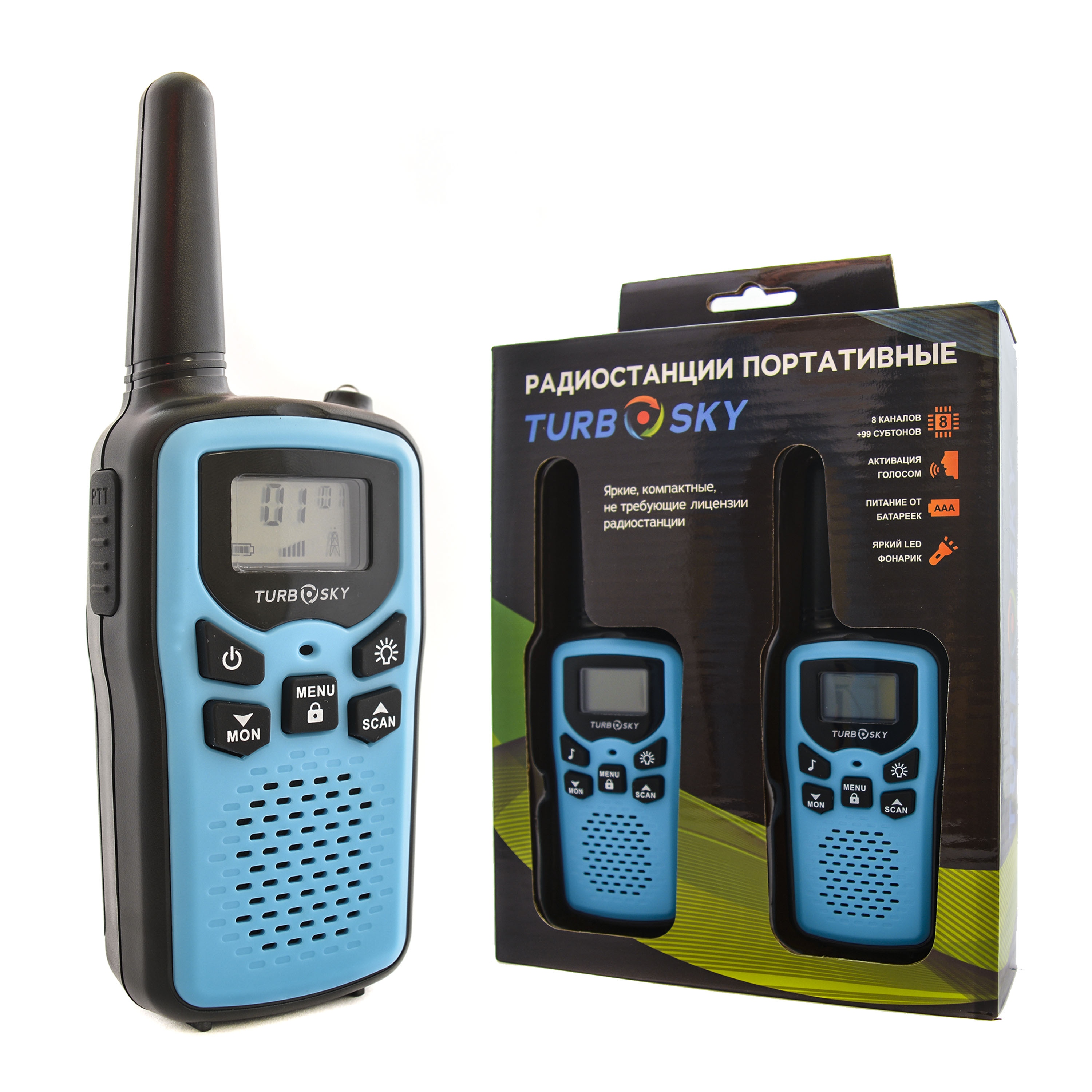 

Детская рация TurboSky 25 BLUE, 25