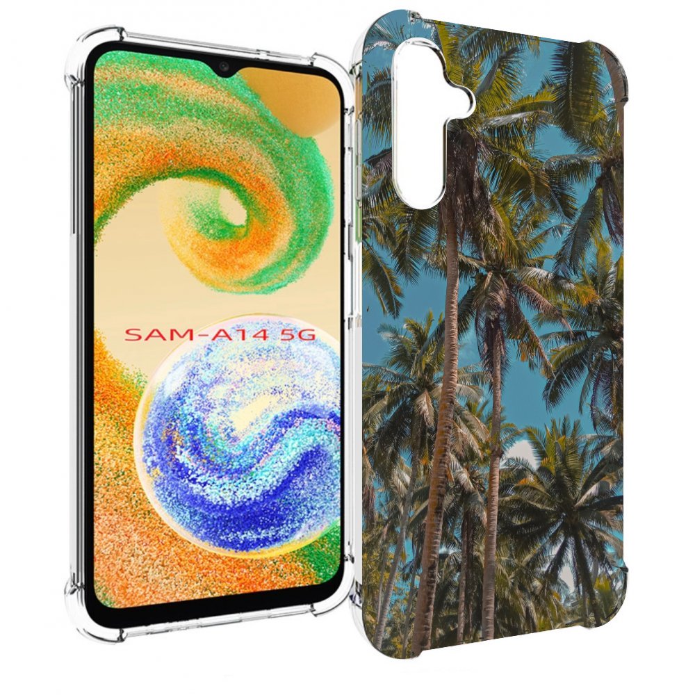 

Чехол MyPads летние пальмы для Samsung Galaxy A14 5G, Прозрачный, Tocco
