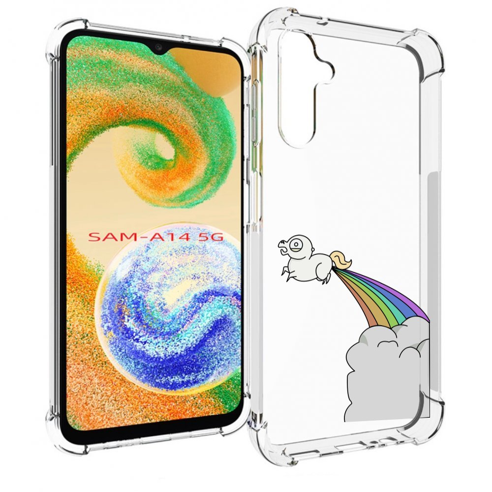 

Чехол MyPads летающее-пони детский для Samsung Galaxy A14 5G, Прозрачный, Tocco