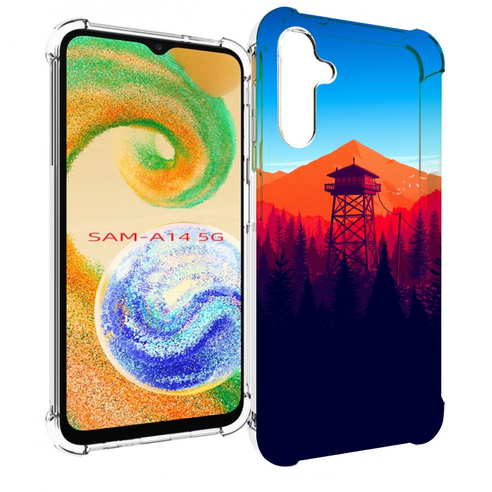 

Чехол MyPads лес с оранжевыми горами для Samsung Galaxy A14 5G, Прозрачный, Tocco