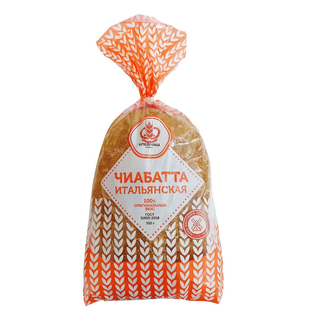 

Чиабатта Хлебнаш Итальянская 300 г, Итальянская