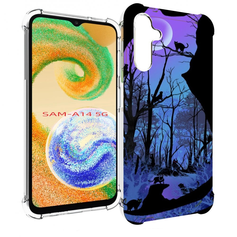 

Чехол MyPads лес внутри кота для Samsung Galaxy A14 5G, Прозрачный, Tocco