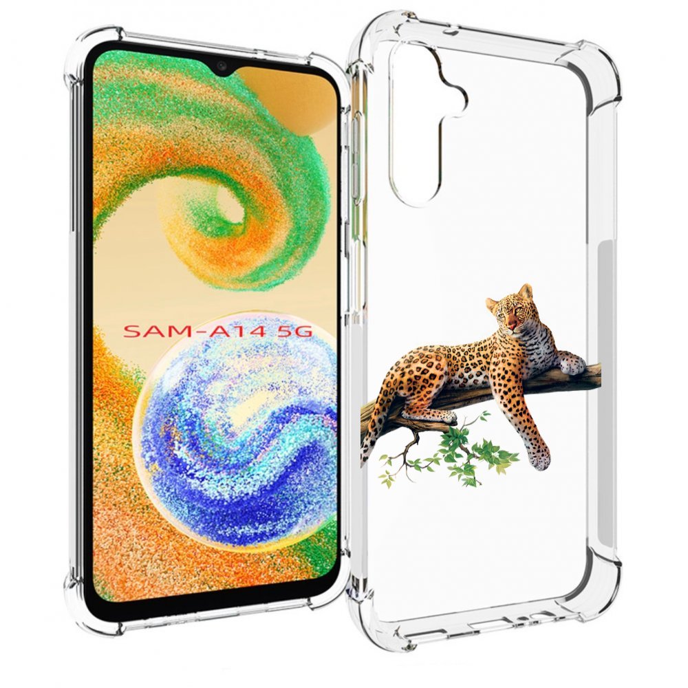 

Чехол MyPads леопард-на-дереве детский для Samsung Galaxy A14 5G, Прозрачный, Tocco