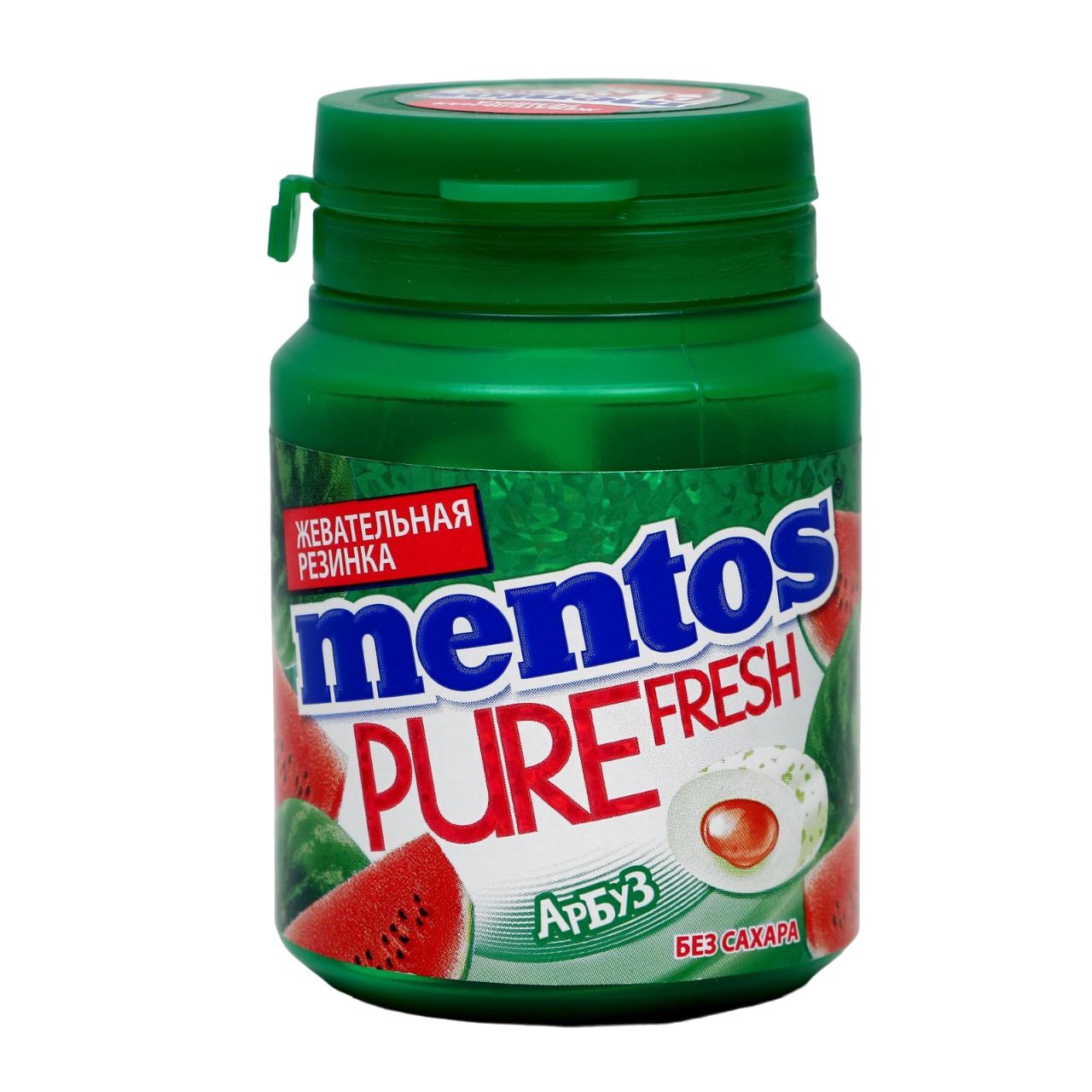 

Жевательная резинка Mentos Жидкий центр, арбуз, 54г.