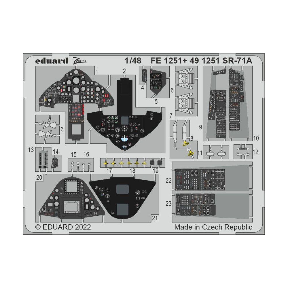 

FE1251 Eduard 1/48 Фототравление для SR-71A, Цветной