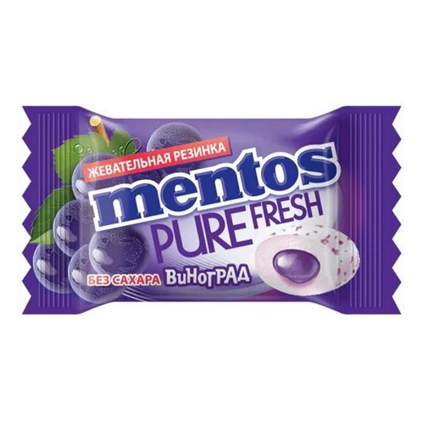 

Жевательная резинка Mentos, виноград, 2г.