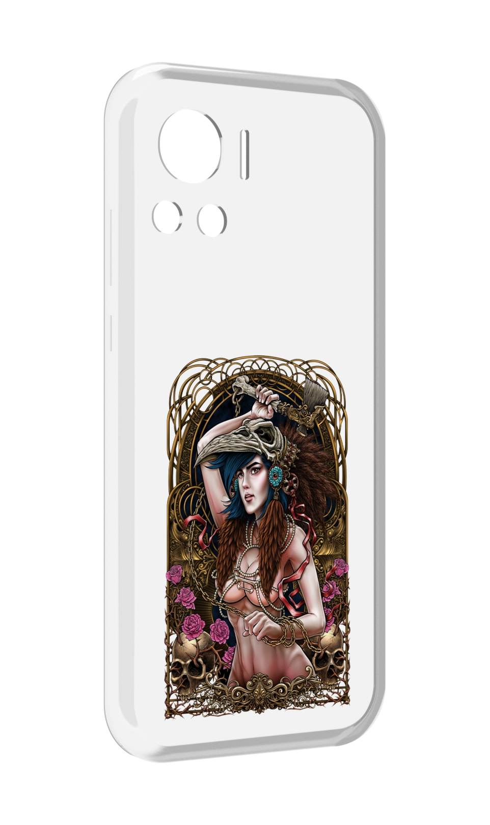 

Чехол MyPads красивая девушка рисунок для Motorola Edge 30 Ultra, Прозрачный, Tocco