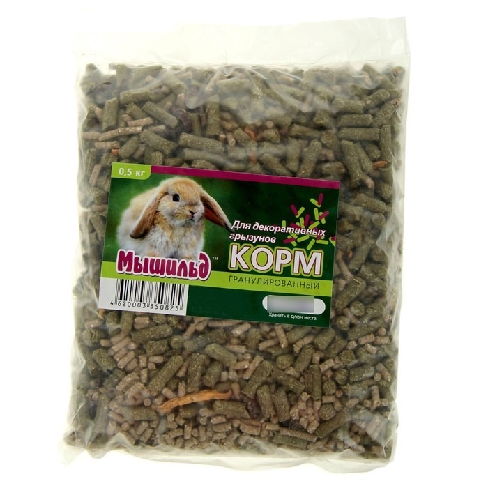 

Сухой корм для декоративных кроликов Мышильд, 500 г