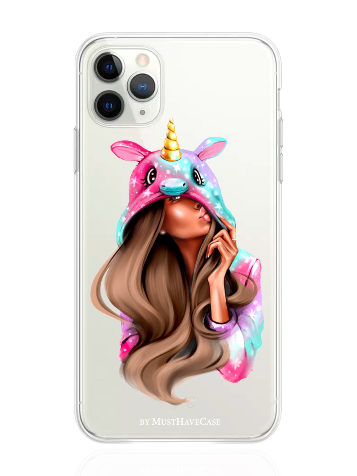 

Чехол MustHaveCase для iPhone 11 Pro Max Единорог прозрачный, iPhone 11 Pro Max Единорог