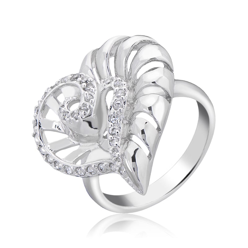 

Кольцо из серебра р. 18 Golden Eagle 932207 RA, циркон, 932207 RA