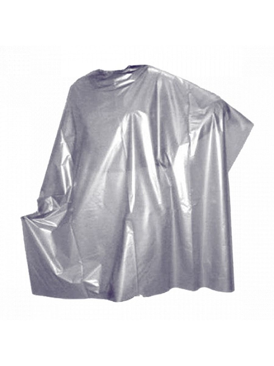 Пеньюар одноразовый Комфорт полиэтилен серебристый 160 x 100 см. 50 шт/упак. пеньюар одноразовый эконом полиэтилен прозрачный 160 x 100 см 25 шт упак
