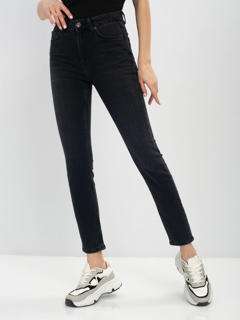 

Джинсы женские Lee cooper LCWB-110/BLGR серые W28/L32, Серый, LCWB-110/BLGR