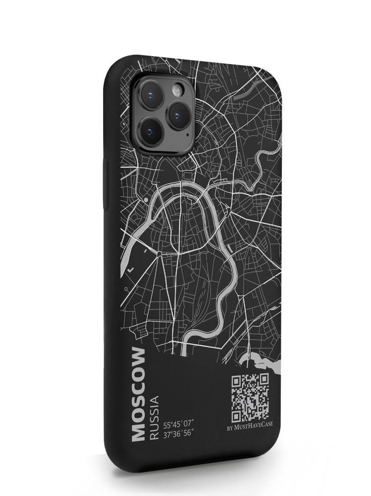 фото Чехол musthavecase для iphone 11 pro карта москвы черный