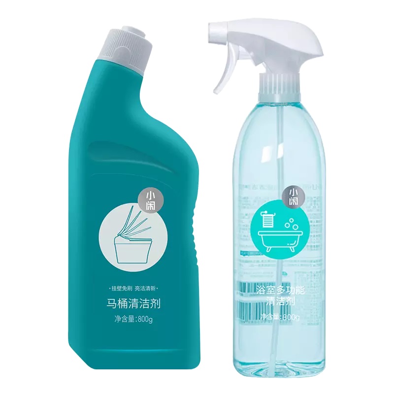 Набор чистящих средств для ванны и унитаза Xiaoxian Toilet Cleaner 800г + Bathroom 800г