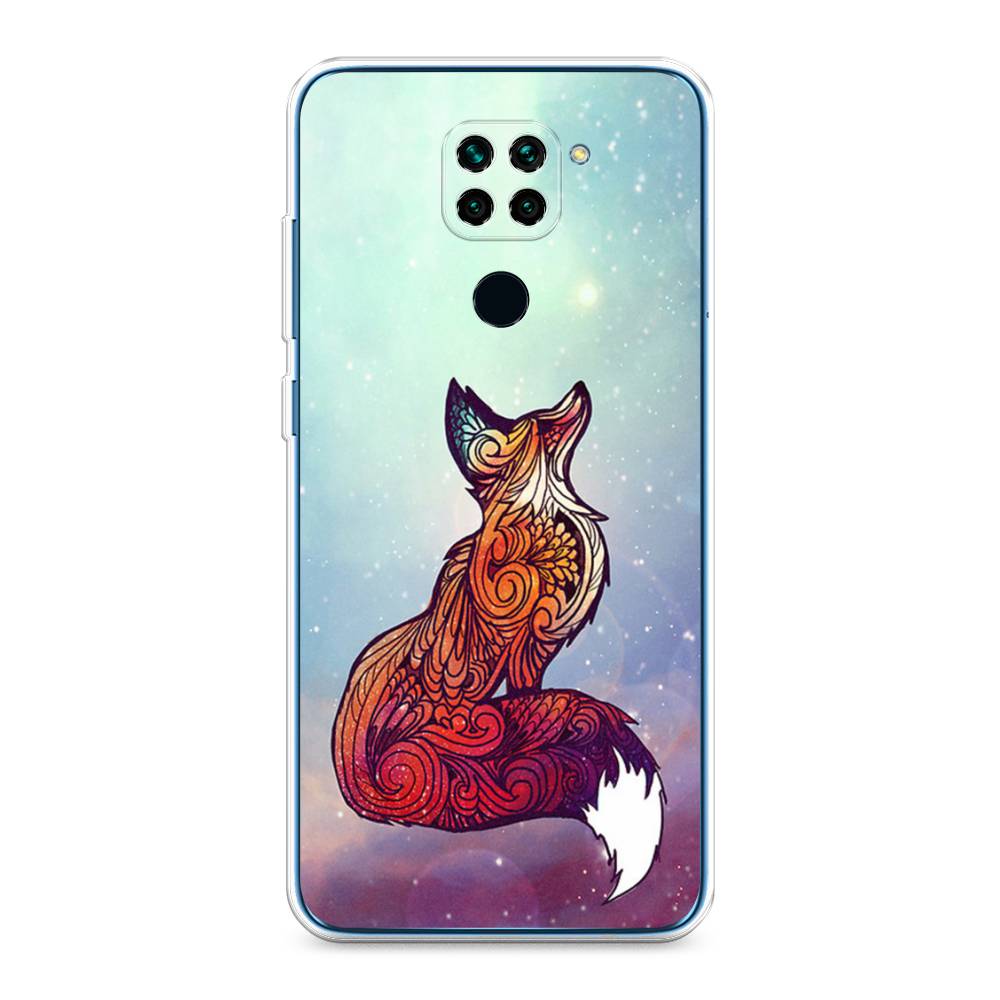 фото Силиконовый чехол "лиса 1" на xiaomi redmi note 9 awog