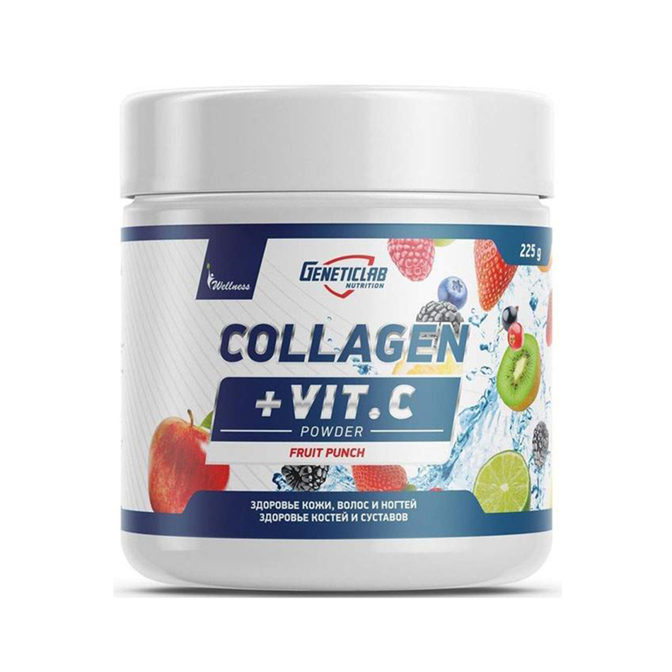 

Коллаген Geneticlab Collagen + Vit.C 225 г - фруктовый пунш