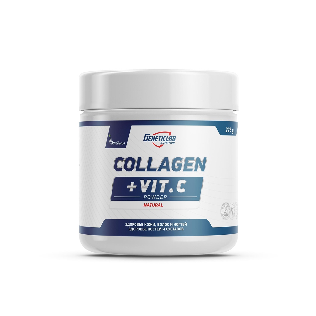 

Коллаген Geneticlab Collagen + Vit.C 225 г - натуральный