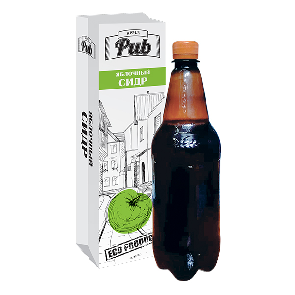 

Сидр Pear Pub, сладкий, яблоко, 4.9 %, 1, л