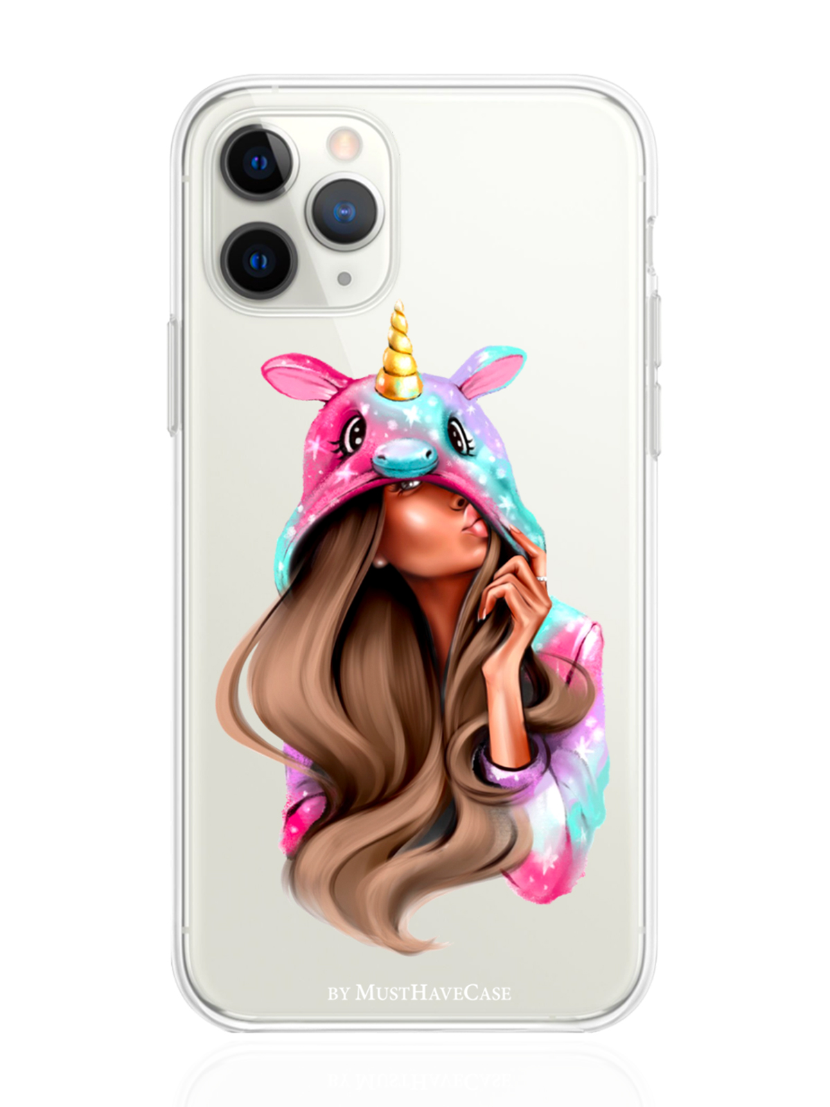 

Чехол MustHaveCase для iPhone 11 Pro Единорог прозрачный, iPhone 11 Pro Единорог