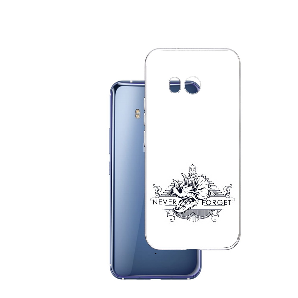 

Чехол MyPads Tocco для HTC U11 логотип носорога никогда не забуду, Прозрачный, Tocco