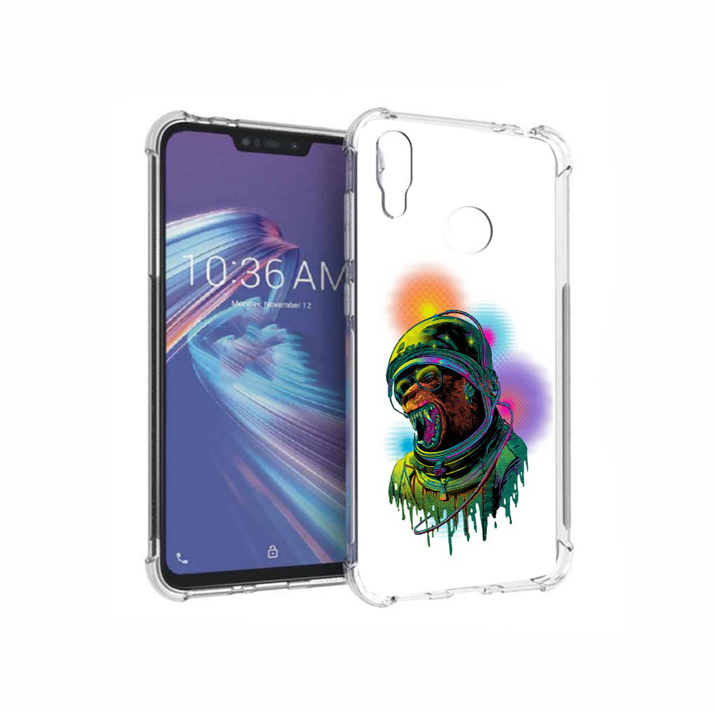 

Чехол MyPads Tocco для Asus ZenFone Max M2 (ZB633KL) медведь космонавт, Прозрачный, Tocco