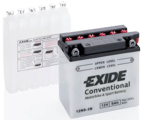 

Аккумулятор автомобильный EXIDE 12N9-3B 9 Ач