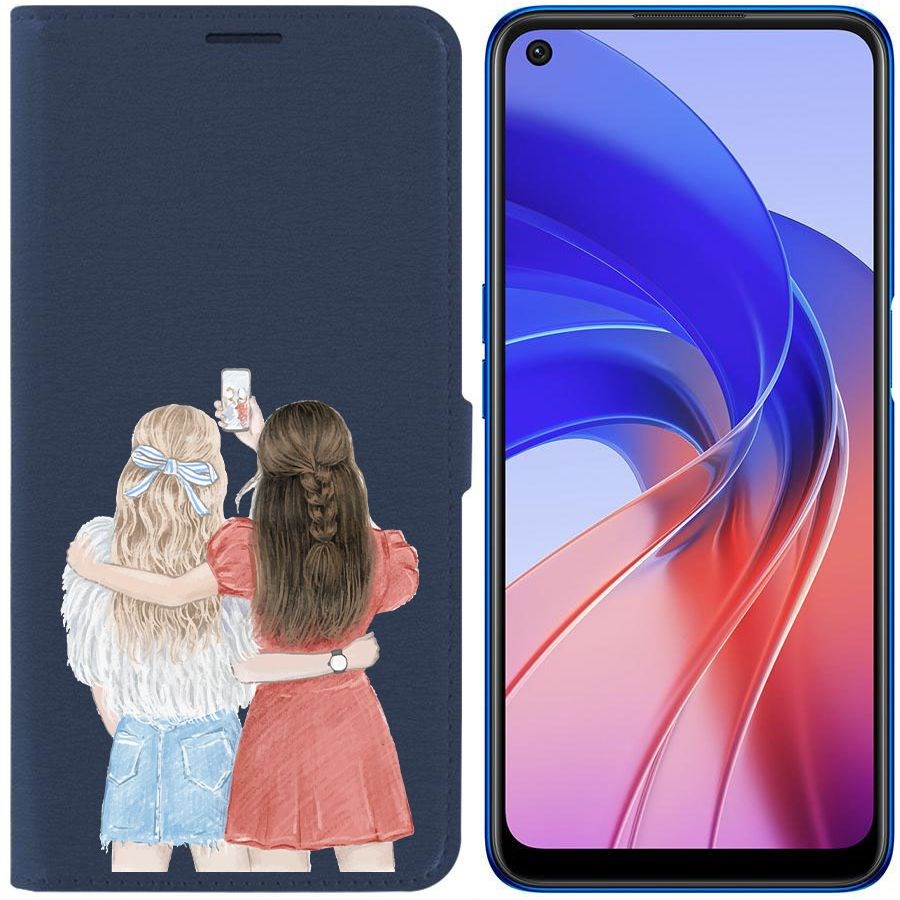 Чехол-книжка Eco Book для Oppo A55 Лучшие подруги