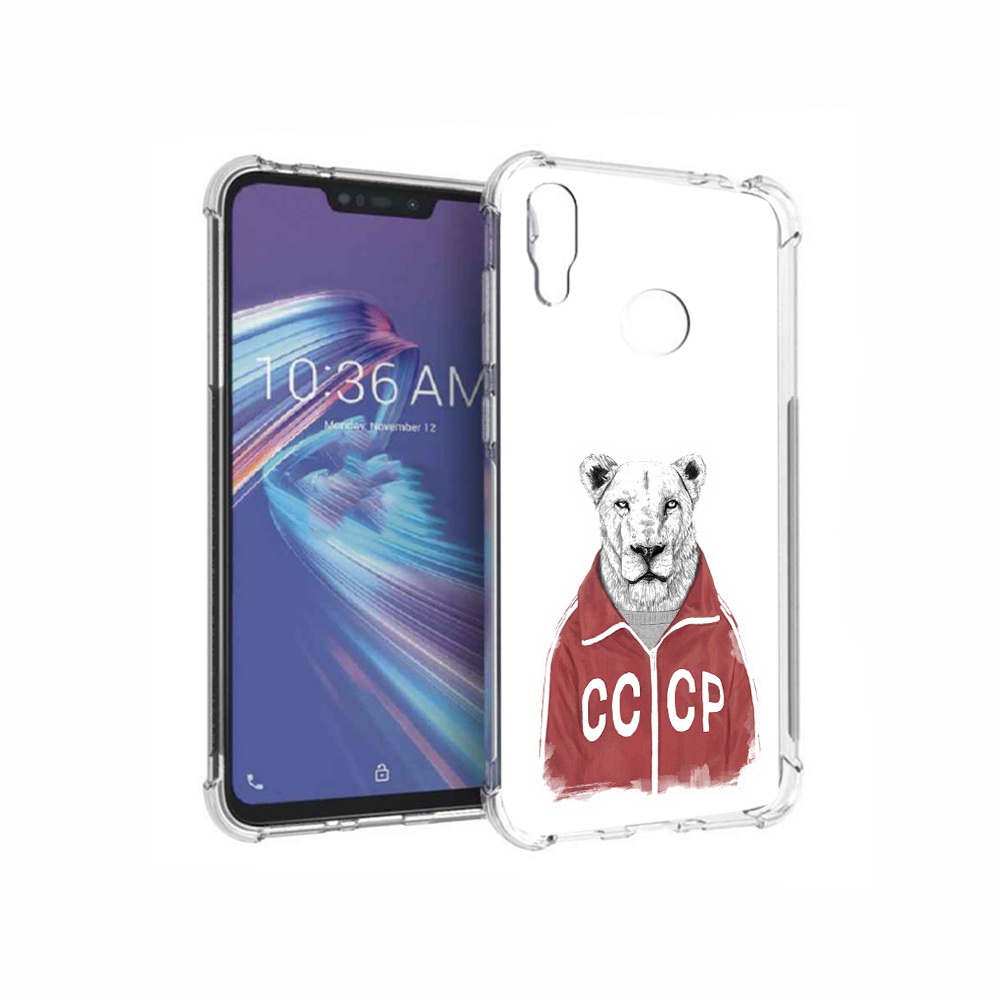 Чехол MyPads Tocco для Asus ZenFone Max M2 (ZB633KL) львица ссср