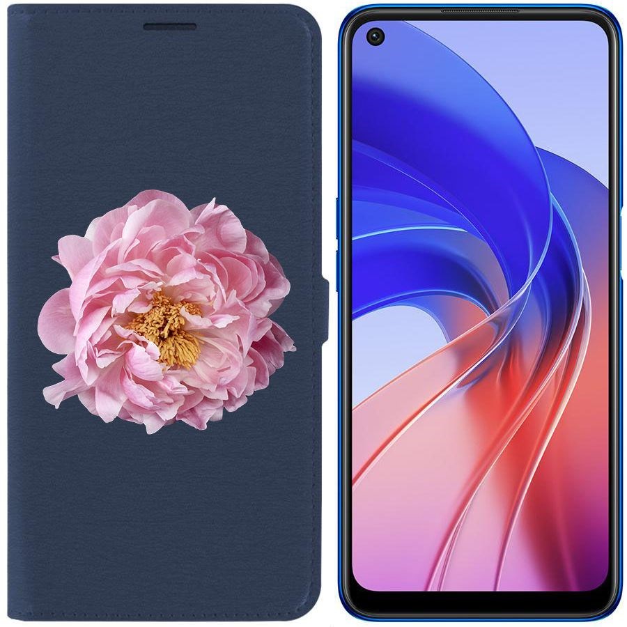 Чехол-книжка Eco Book для Oppo A55 Розовый пион