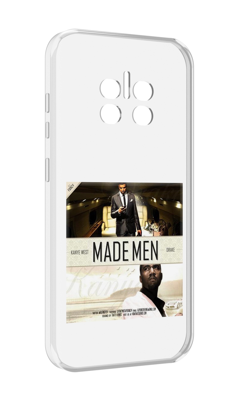 

Чехол MyPads Kanye West & Drake - Made Men для Doogee V11, Прозрачный, Tocco