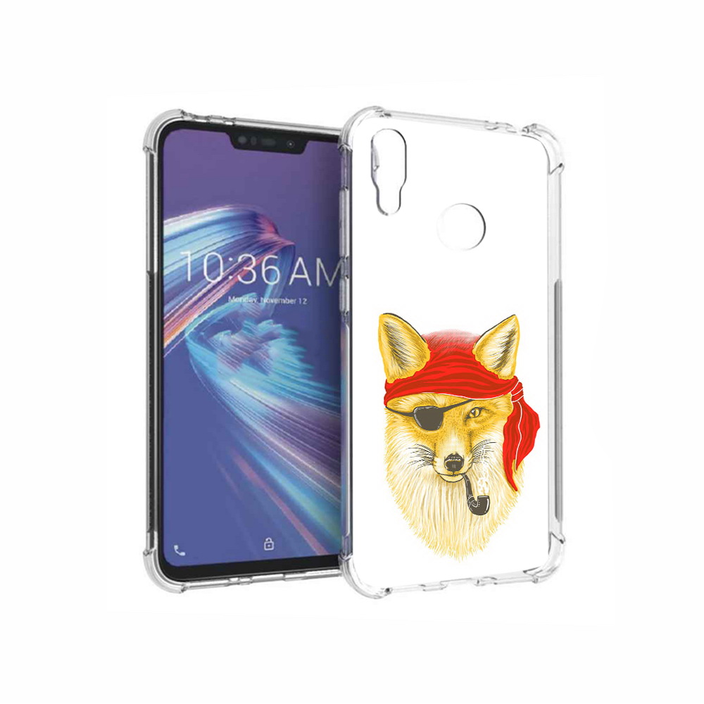 

Чехол MyPads Tocco для Asus ZenFone Max M2 (ZB633KL) лиса-пират, Прозрачный, Tocco