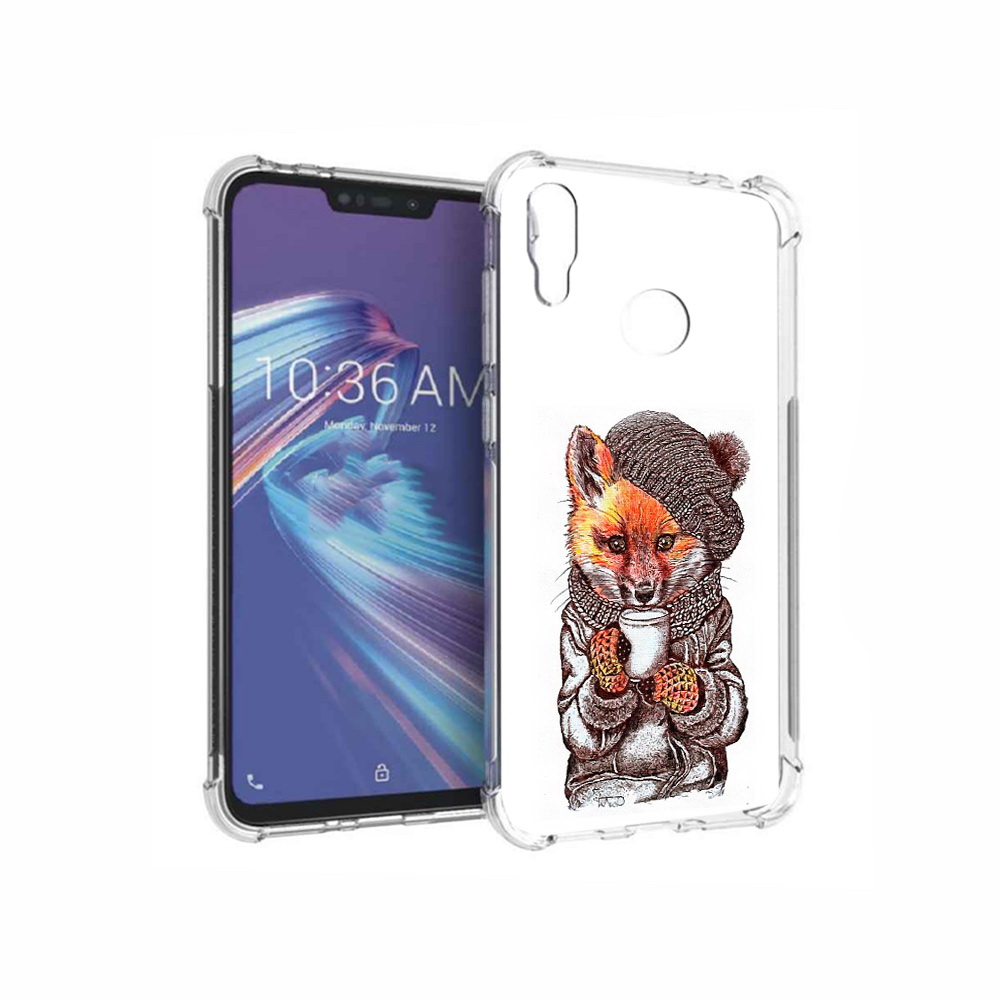 

Чехол MyPads Tocco для Asus ZenFone Max M2 (ZB633KL) лиса в шапке, Tocco
