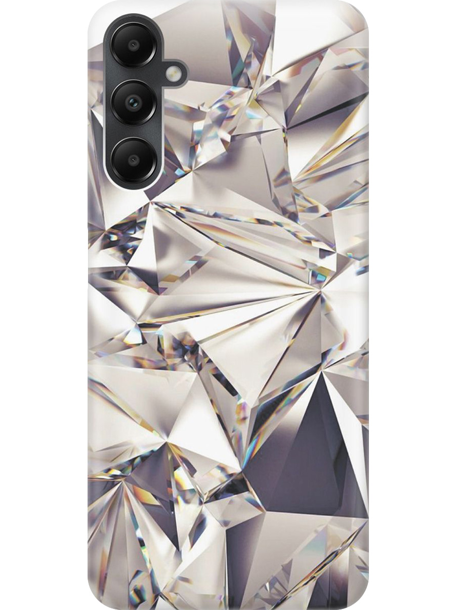 

Силиконовый чехол на Samsung Galaxy A05s с принтом "Алмазные грани", Прозрачный;серый;черный, 776583731