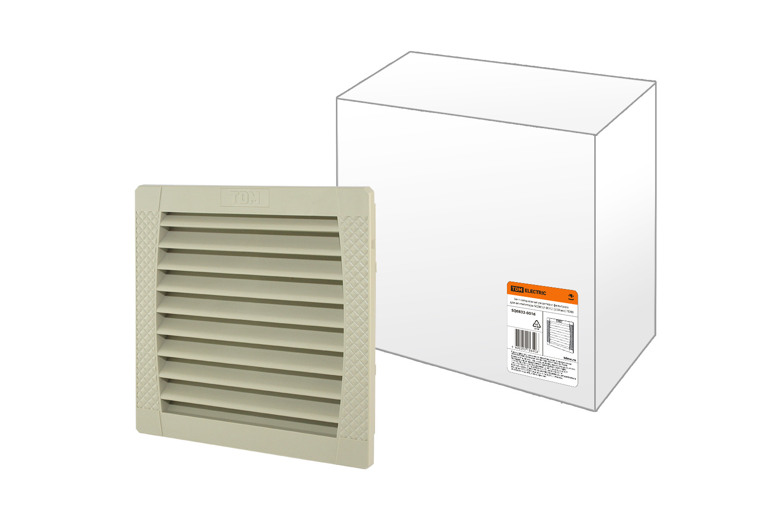 Вентиляционная решетка с фильтром для вентилятора SQ0832-0012 (250 мм) TDM SQ0832-0016